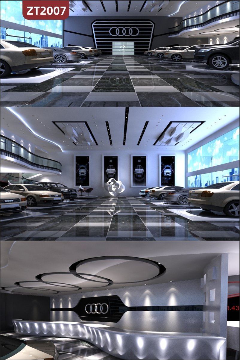 奥迪汽车展厅接待台小车汽车展车展示馆4S店展厅汽车专卖店服务中心